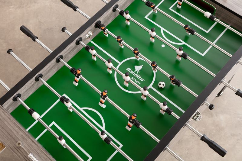 Tischkicker Profi Soccer Deluxe | Graumeliert – Bild 4