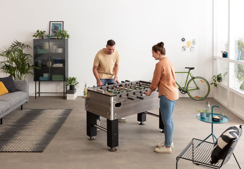 Tischkicker Profi Soccer Deluxe | Graumeliert – Bild 3